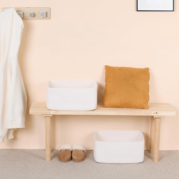 MiniArk Large Storage Baskets for Shelves, Baby Nursery, Toy Baskets Box - Image 6