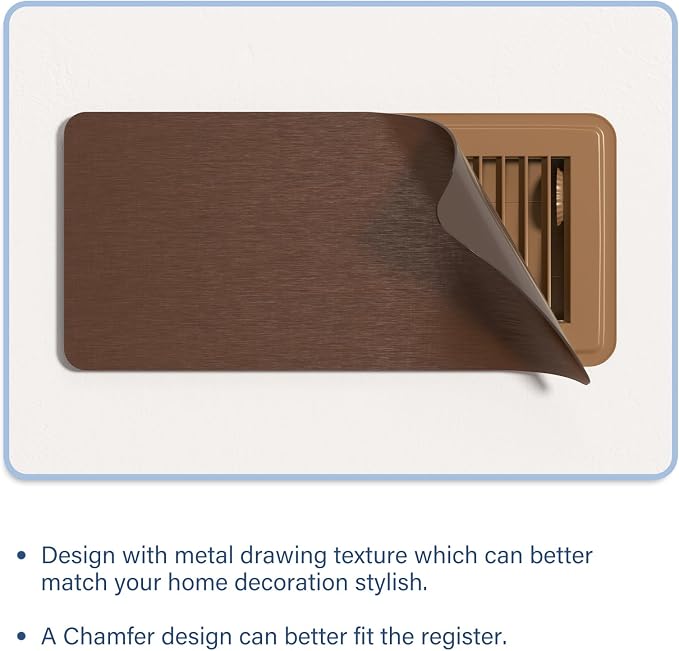 Magnetic Vent Covers 5.5"x12", Metallic Floor Vent Cover - Image 5