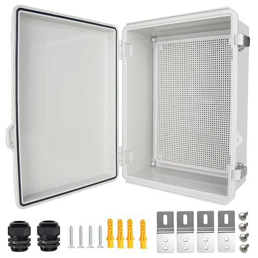 Electrical Junction Box, IP67 Waterproof Outdoor Box ABS Plastic Enclosure by Qukipet