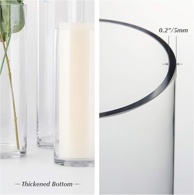 WGVI WGV Cylinder Vase Bulk, 12 Pieces - Image 8