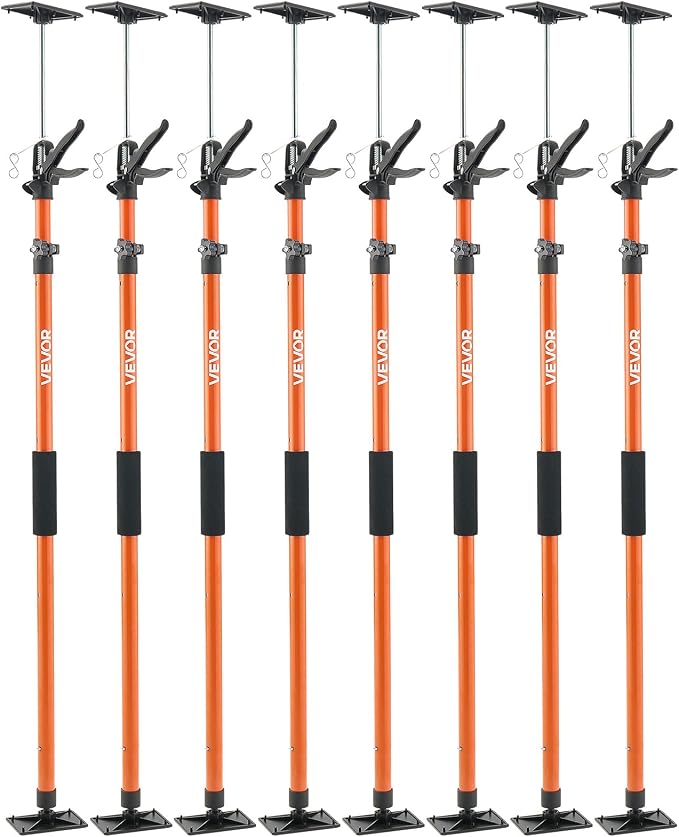 VEVOR Cabinet Jack Support Pole, 45.7-114.2 Inch Steel Telescopic Quick Support - Image 9