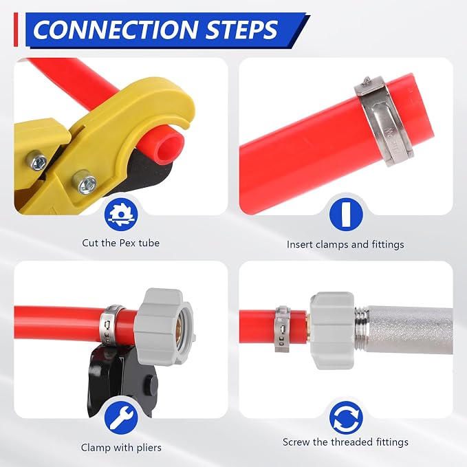 1/2" Pex x 1/2" Female NPT Swivel Adapter No-Lead Brass Crimp Fitting, PEX-B - Image 6