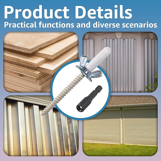 1/4"-20 x 2-1/4"Hurricane Anchor Kit-Hurricane Shutter Hardware Kit | - Image 7