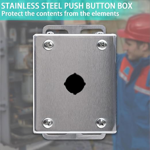 Yongchen Push Button Box, IP66 Waterproof and Dustproof Metal Box, Indoor and - Image 2