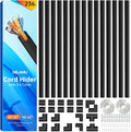 Delamu Black Cord Hider, 236in Cord Covers by DELAMU