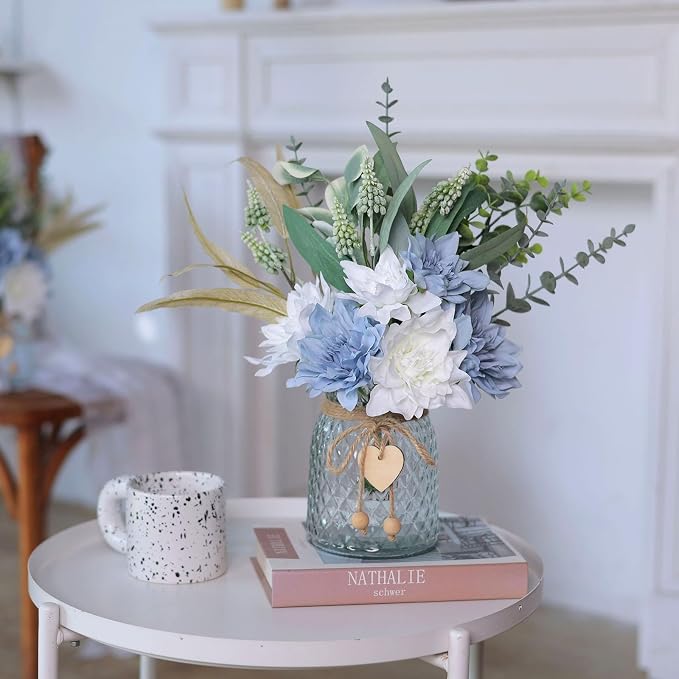 14.5" Artificial Dahlia Flowers - Image 2