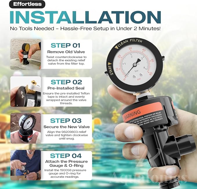98209800 Includes 98209803 High Flow Air Relief Valve, Pressure Gauge 190058 - Image 5