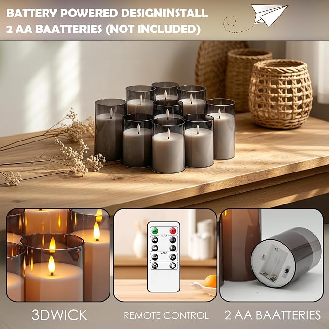 kakoya Flickering Flameless Candles Battery Operated - Image 4