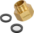 Brass 3/4" GHT Male to 1" NPT Female Hose Adapter | Lead-free heavy duty brass. by Unknown
