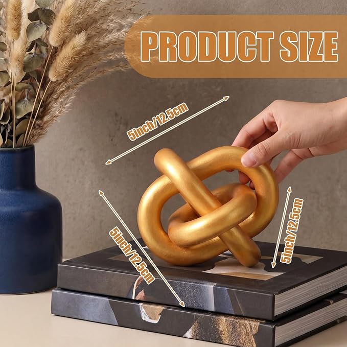 Yalikop 3 Link Wood Knot Decor Rustic Table Shelf Home Decor Accents, Boho - Image 2