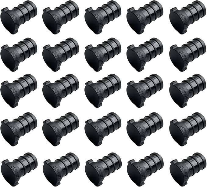 1/2 Inch Plug, Poly PPSU Barb Crimp Pex Fitting, No Lead Plastic Pex Fittings by CAMNWAMN