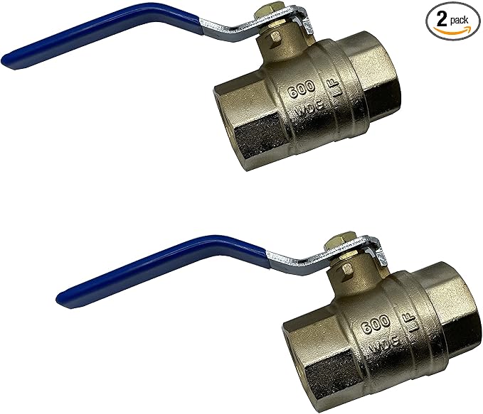 3/4" NPT Female Threaded IPS Ball Valve Full Port Water Stop Shut Off, Heavy by EZ-FLUIDPlumbingProducts