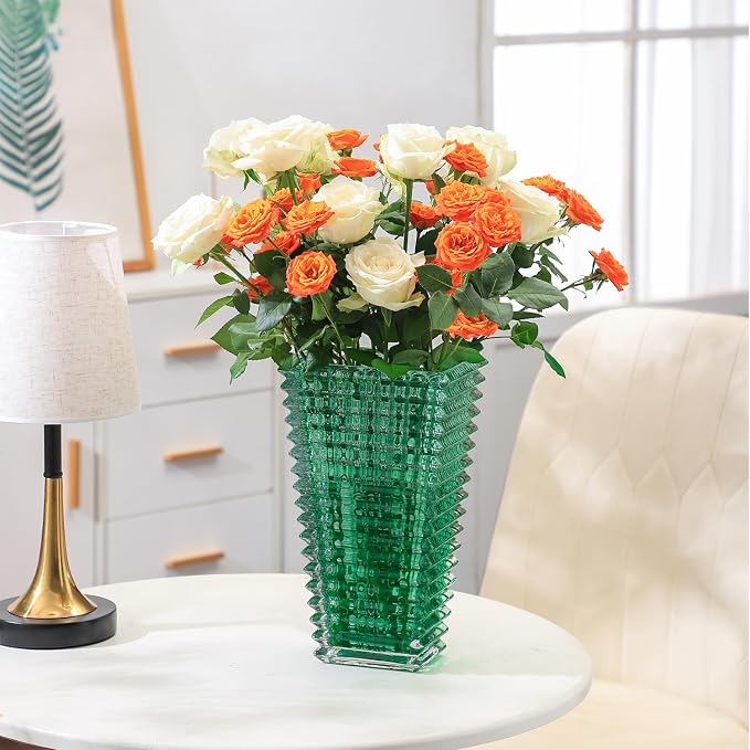 MCMCNCUIU Crystal Glass Vase, Large Crystal Vases - Image 4
