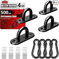 304 Stainless Steel Pad Eye Snap Hook, M5 Ceiling Hook 500Lb, Yoga Gym Equipment by Sprookber