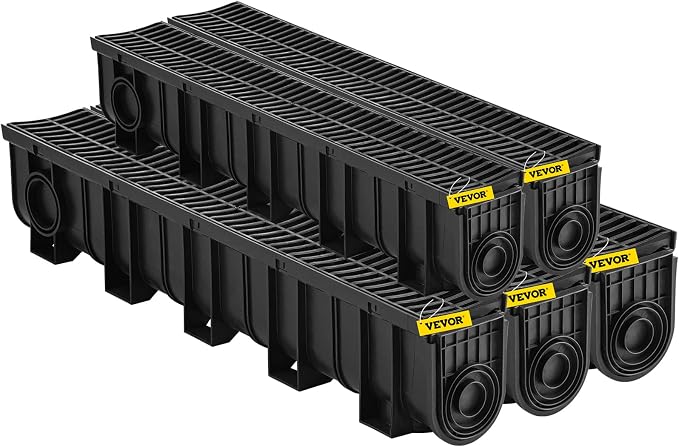 VEVOR Trench Drain System 5 Pack, Channel Drain - Image 9