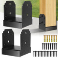 6x6 Post Base, Concealed Fastener Concrete Post Anchor, Elevated Post Base | by Unknown