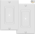 TOPGREENER 1-Gang Flexible Rubber Cable Pass-Through Wall Plate, wall-mount TVs by TOPGREENER