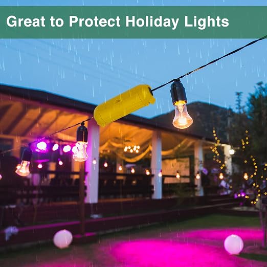 3 Pack Outdoor Extension Cord Waterproof Cover, - Image 6