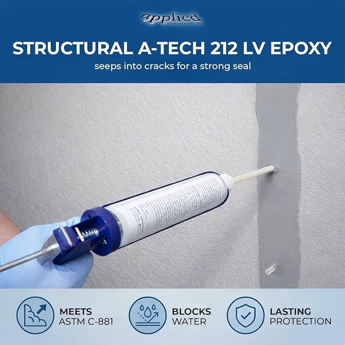 6–10 Ft DIY Foundation Wall Crack Repair Kit, Waterproof Epoxy Concrete Crack - Image 4