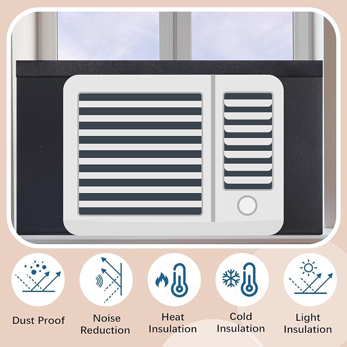 Pangda 4 Pcs Window Ac Insulated Foam Panels - Image 5