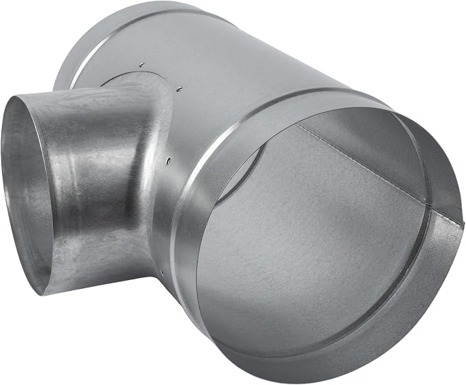 90° Degree Ø8 x 8 x 6 Inch T Shape Duct Splitter - Image 9