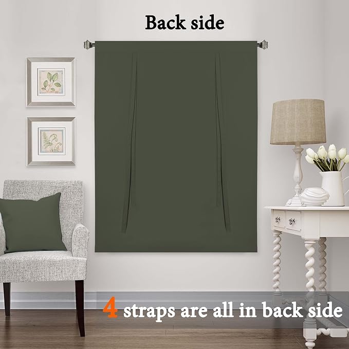 H.VERSAILTEX Blackout Tie Up Curtain Thermal Insulated Window Shade Light - Image 7