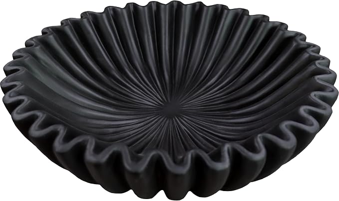 10" Large Decorative Bowl decor, Scalloped Bowls by DecorativeBowl