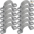 12pcs PVC Conduit Clamp 1/2 Inch Pipe Clamp | Plastic Pipe Strap Clamps by Jersvimc