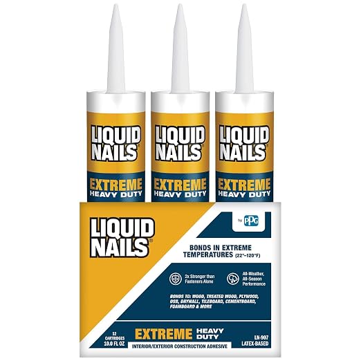 Liquid Nails Extreme Heavy Duty 10 oz. White Latex-Based Interior/Exterior by LiquidNails