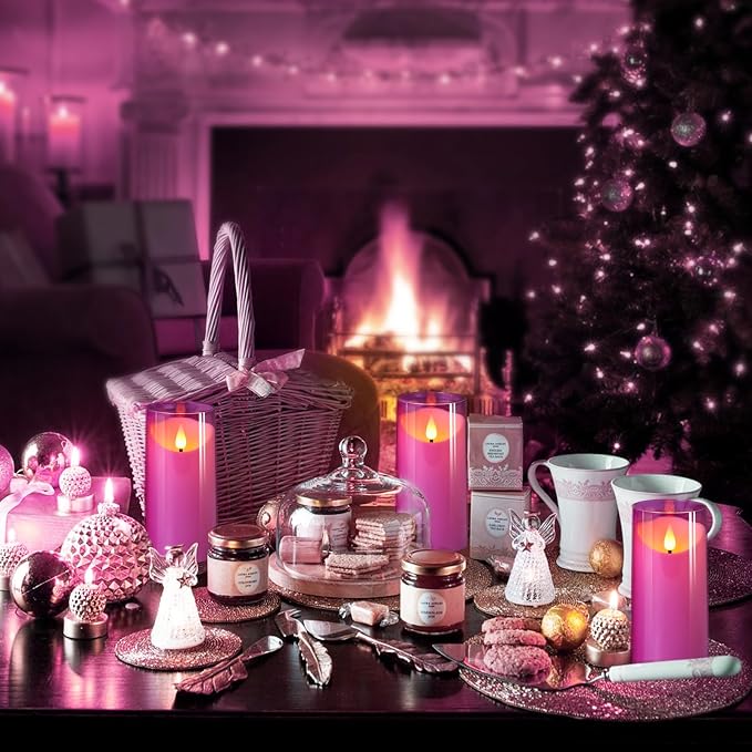 NURADA 3"x6"Flickering Flameless Candles: 3D Wick Unbreakable Acrylic Battery - Image 4