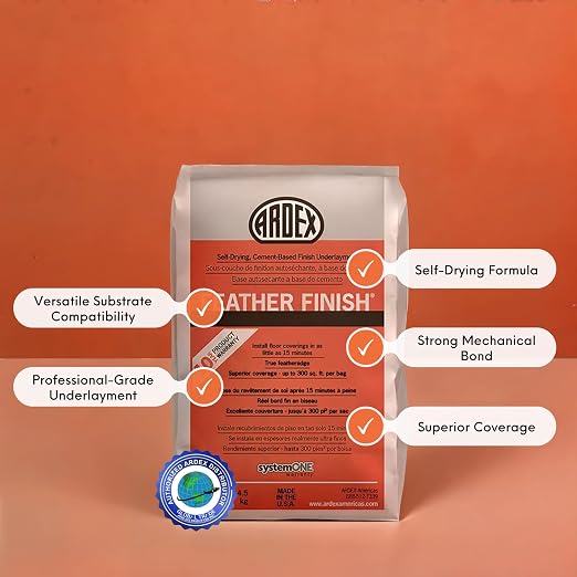 Ardex Feather Finish Quick-Setting Cement-Based Underlayment 10 lb Gray | - Image 2