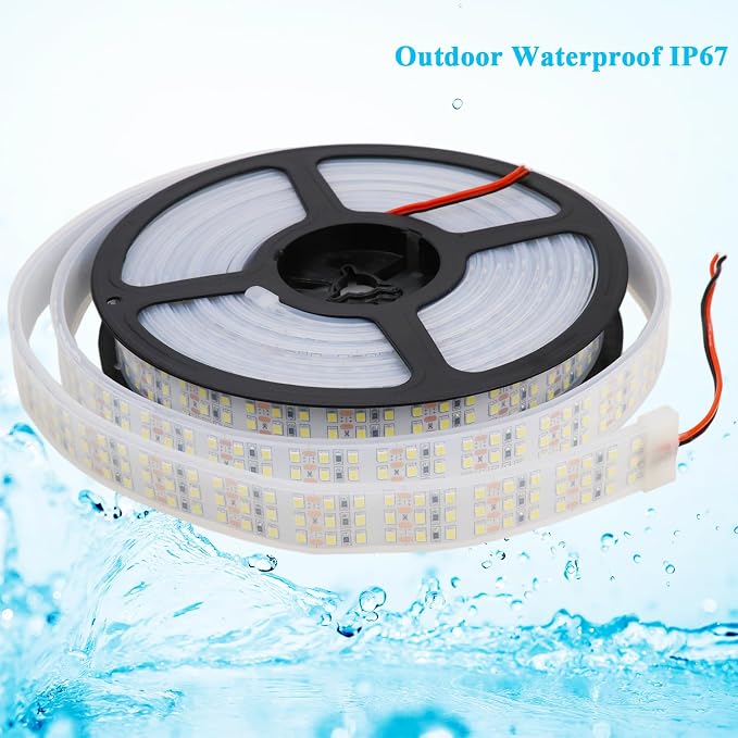 16.4Ft Triple Row LED Strip Lights, Daylight White 6000K DC12V IP67 | Super - Image 6