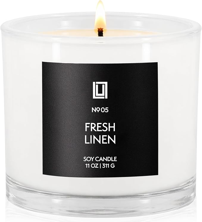 Lulu Candles | Fresh Linen | Luxury Scented Soy Jar Candle | Hand Poured in The - Image 2