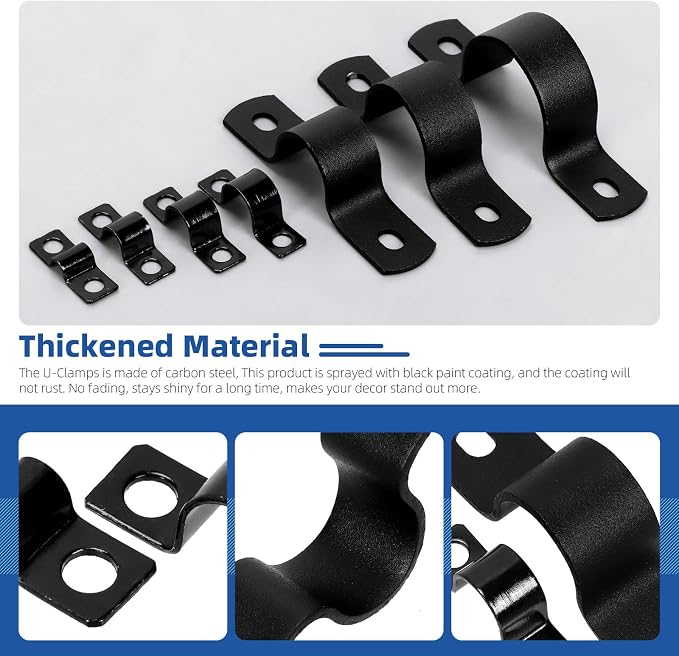Glarks 10pcs 20mm Pipe Strap Clamp - Image 4
