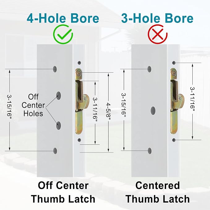 ACEPLANET Offset Position Non-Keyed Sliding Patio Door Handleset - Image 4