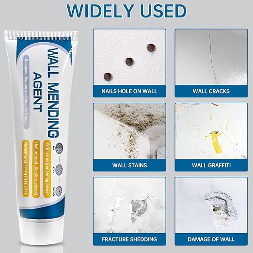 2 Pack Drywall Repair Kit, 100gx2 | Fast Drying, Strong Adhesion, Repairs Holes - Image 3