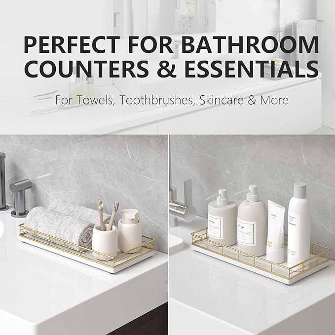 Toilet Paper Basket Organizer, Oak Wood Toilet Tank Tray - Image 4