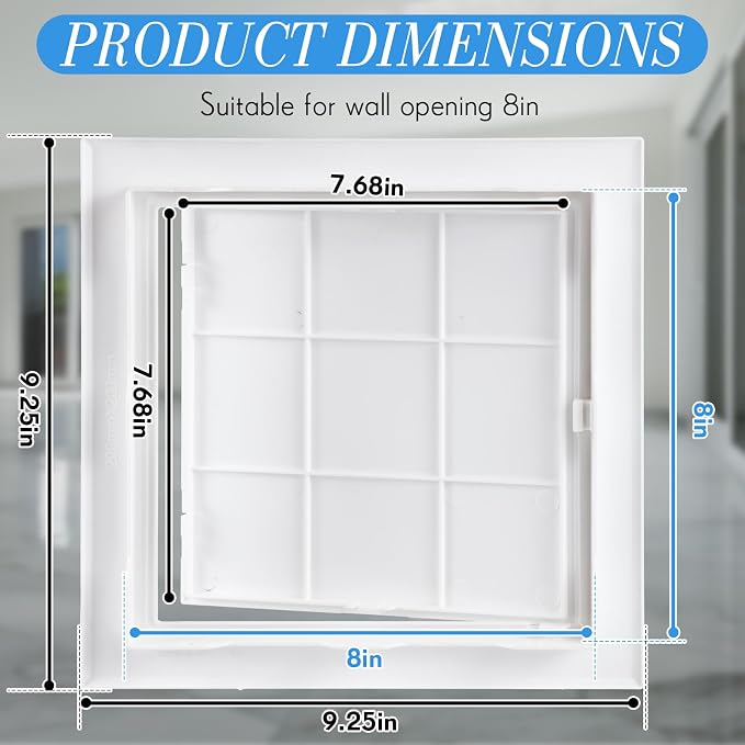 Menkxi 2 Pack 8 x 8 Plastic Plumbing Access Panel - Image 2