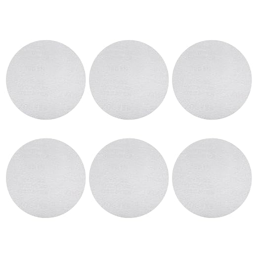 HARFINGTON 20 Pcs 6 Inch Sanding Disc 1000 Grit White Aluminum Oxide | Hook and by HARFINGTON