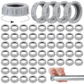 Pushglossy 50 Pcs 1 Inch Plastic Electrical Conduit Fittings | Plastic by Pushglossy
