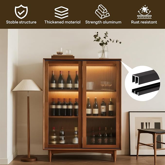 Aluminum Sliding Door Track Set - Image 5