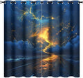 Nature Tornado Lightning Blackout Curtains by StyleYourHomeLoveYourSpace