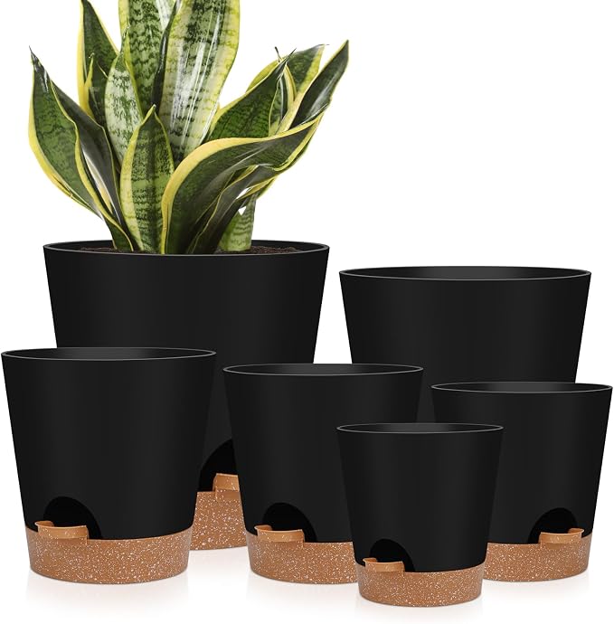 YNNICO Indoor Self Watering Planters by AFamilyofGardenLovers