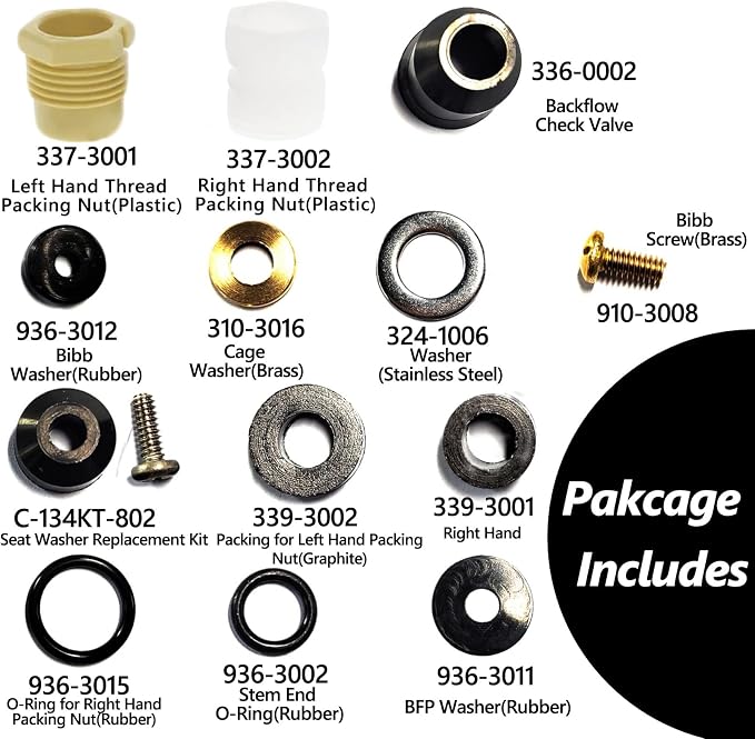 2 PACK 630-7755 Wall Hydrant Service Repair Kit Compatible - Image 4
