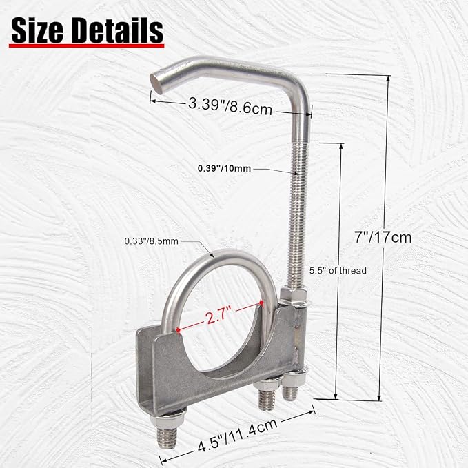 Stainless Steel 2.5" 2-1/2 Inch Exhaust Clamps - Image 2