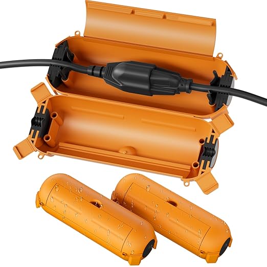 3 Pack Outdoor Extension Cord Waterproof Cover, by FLEMOON