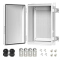 Electrical Box, IP67 Waterproof Hinged Cover Stainless Steel Latch Junction Box by LeMotech