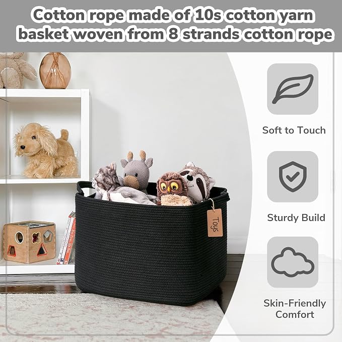 Goodpick 50L Large Woven Rope Storage Basket - Image 4