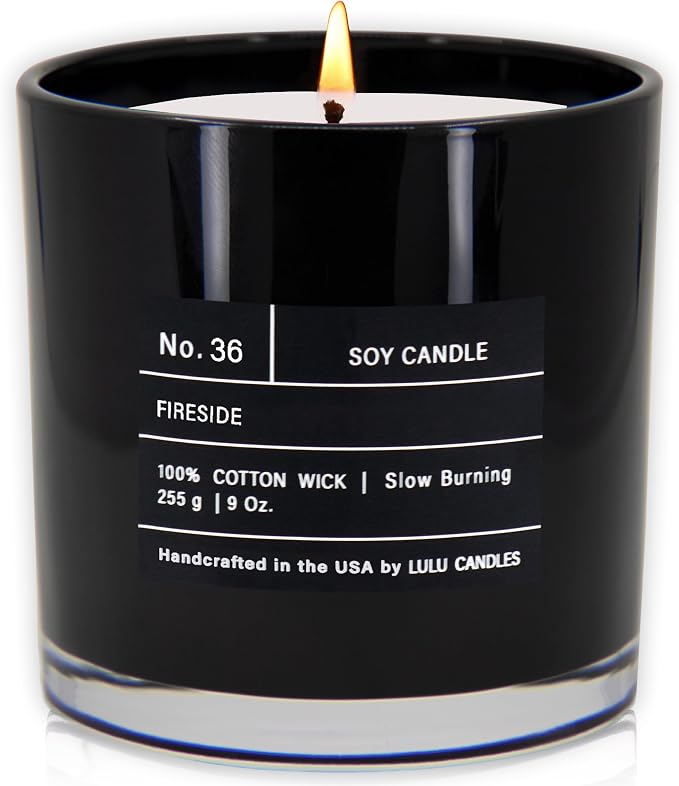 Lulu Candles | Fireside | Smells Like a Bonfire | Luxury Scented Soy Jar Candle - Image 2