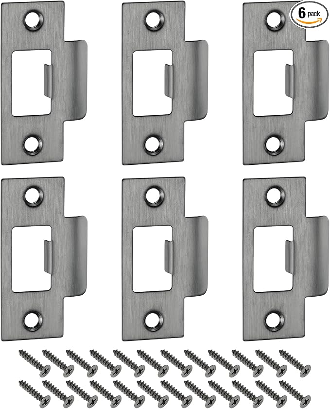 uxcell t Door Strike Plate, Dark Gray by uxcell